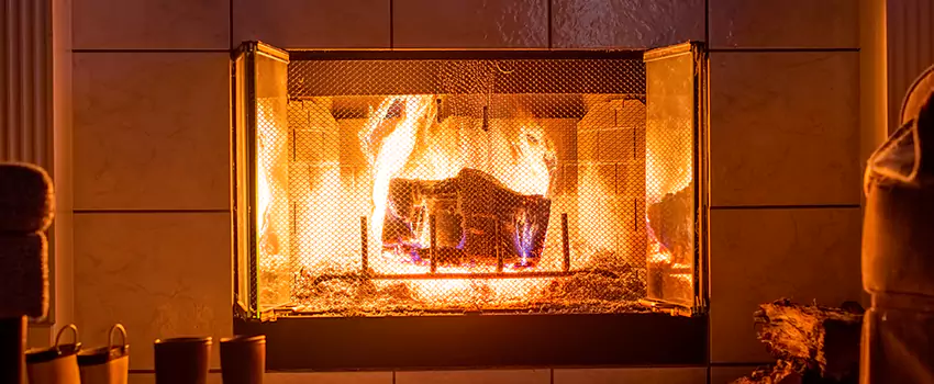 Mendota Hearth Landscape Fireplace Installation in Kettering, Ohio