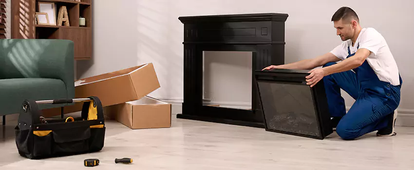 Old Rusted Metal Fireplace Repair And Replacement in Kettering, OH